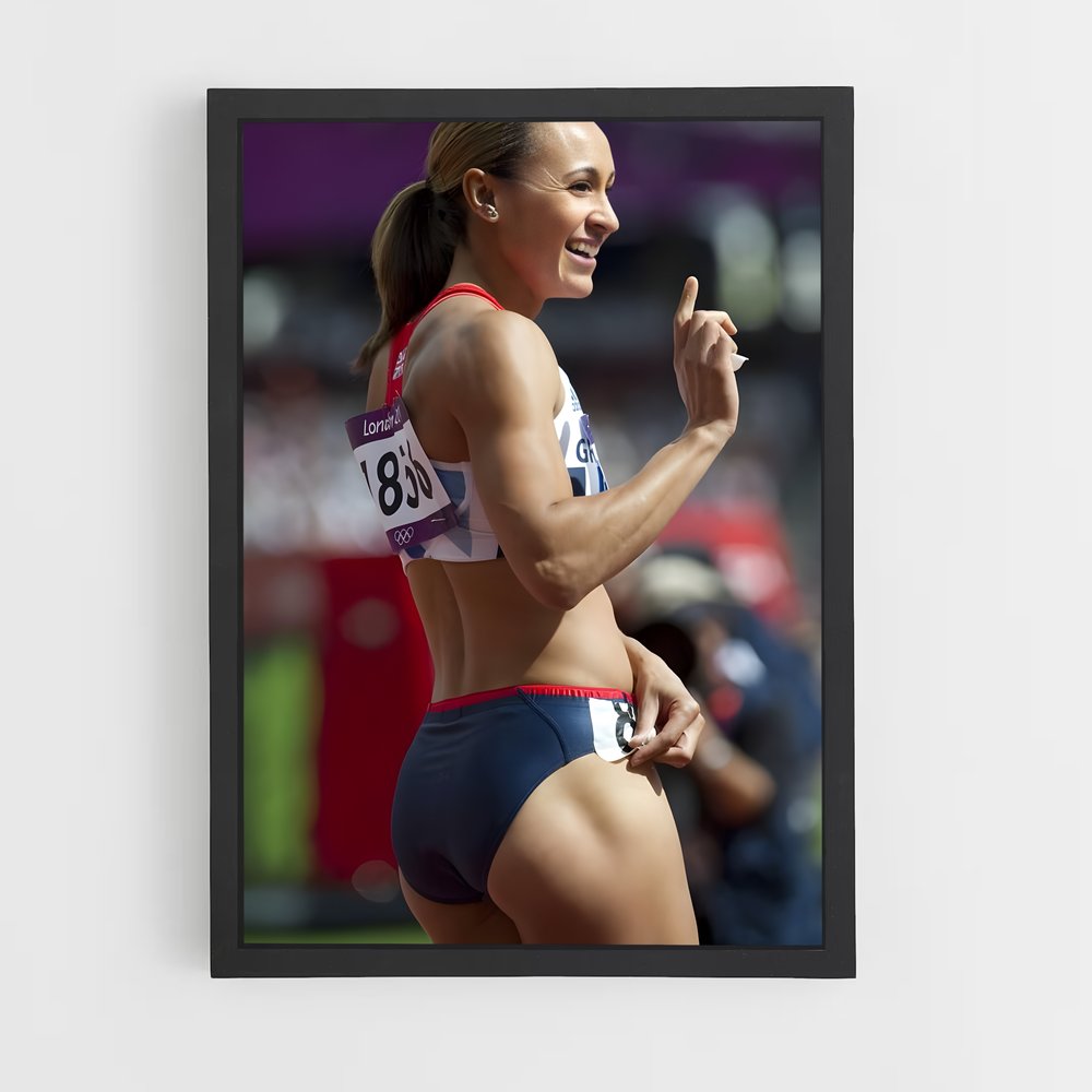 Poster Entraînement Éclatant – affiche Athlétisme (vue 2)
